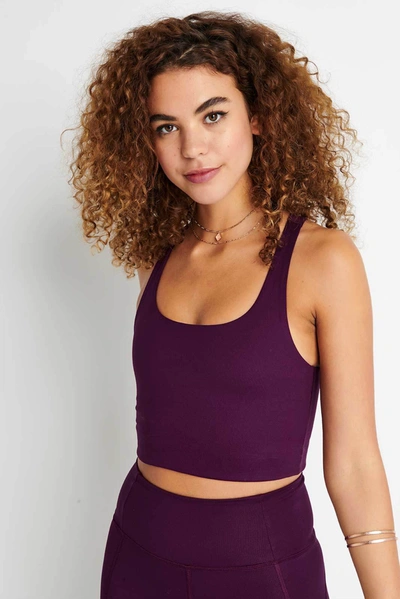 Girlfriend Collective + Net Sustain Paloma Stretch Recycled Sports Bra In Red
