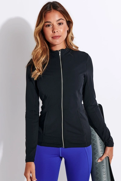 Shop Nike Yoga Luxe Dri-fit Jacket In Black