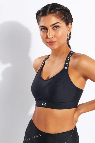 Shop Under Armour Infinity High Sports Bra In Black