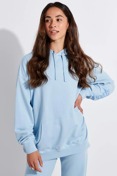 Les Girls Les Boys Logo-print Cotton Hoodie In Blue | ModeSens