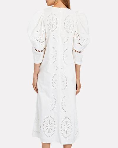 Shop Sea Santos Cotton Eyelet Midi Dress In White