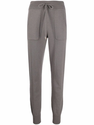 Shop Malo Cashmere-blend Knit Trackpants In Grau