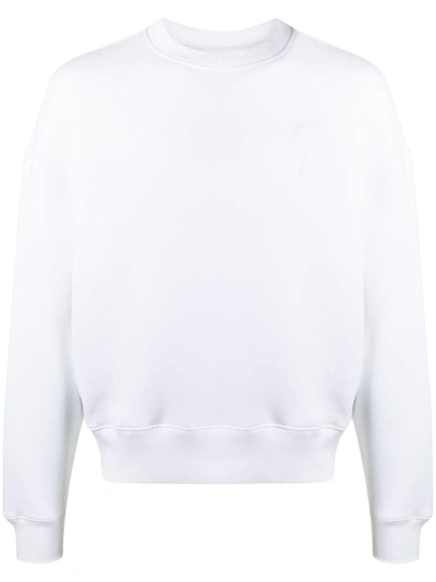 Shop Ami Alexandre Mattiussi Ami De Coeur Sweatshirt In White