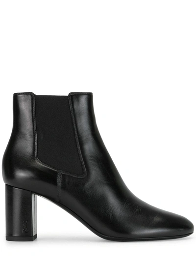 Shop Saint Laurent Black Loulou Chelsea Boots In Nero