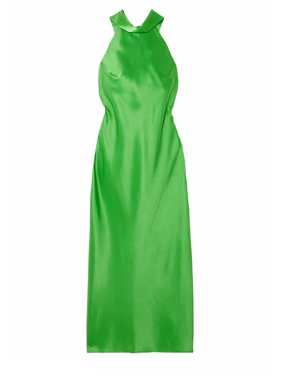 Shop Galvan Sienna Green Midi Dress