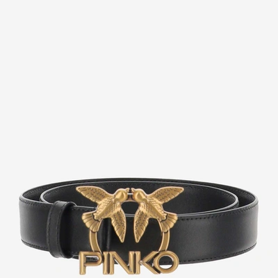 Shop Pinko Belts In Nero