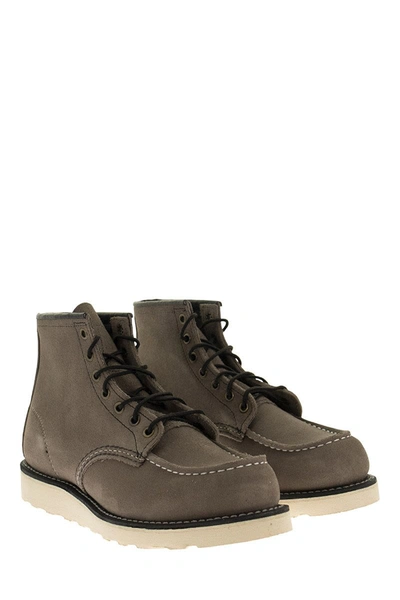 Shop Red Wing Shoes Classic Moc 8863 - Lace-up Boot In Grey