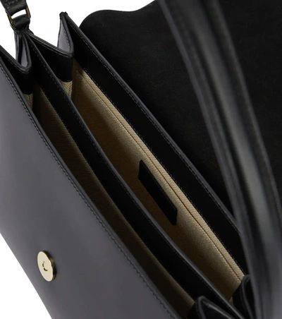 Shop Apc Sarah Leather Shoulder Bag In Black