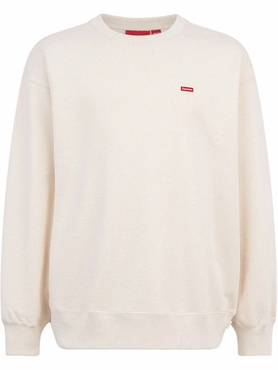 Shop Supreme Small Box Crewneck Sweatshirt In Neutrals