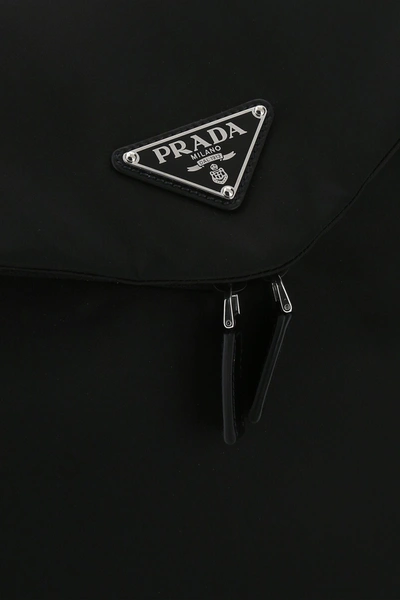 Shop Prada Black Re-nylon Backpack  Nd  Uomo Tu