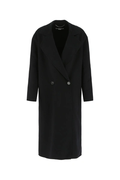 Shop Stella Mccartney Black Wool Coat Black  Donna 36