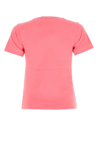 Shop Comme Des Garçons Play Pink Cotton T-shirt  Pink Comme Des Garcons Play Donna Xs