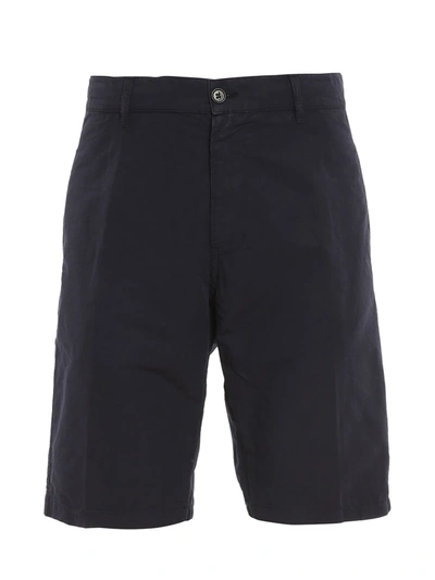 Shop Aspesi Classic Chino Shorts In Navy
