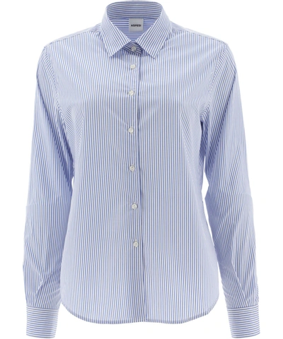 Shop Aspesi Poplin Striped Classic Shirt In Multi