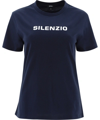Shop Aspesi Silenzo Printed T In Navy