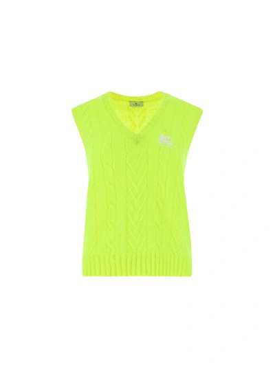 Shop Etro Vest In Neon