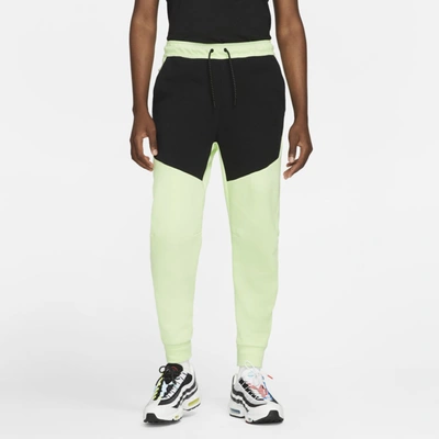 Shop Nike Sportswear Tech Fleece Men's Joggers In Lime Ice,black,black