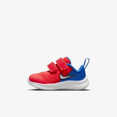 Shop Nike Star Runner 3 Baby/toddler Shoes In Bright Crimson,racer Blue,white
