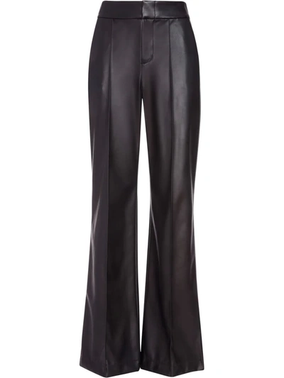Shop Alice And Olivia Dylan High-waisted Wide Trousers In Black