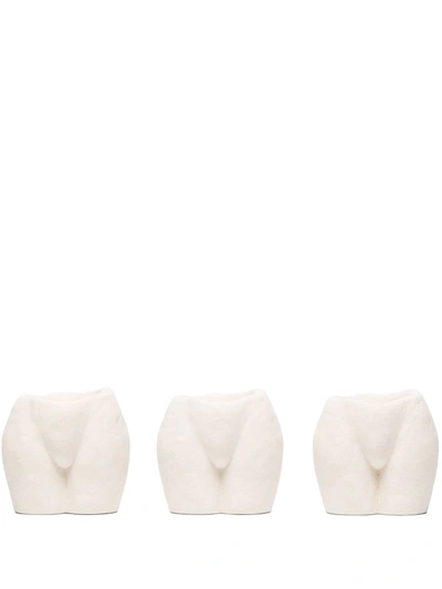 Shop Anissa Kermiche Mini Popotin Set In White