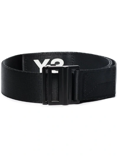 Shop Y-3 Logo Web Belt In Black