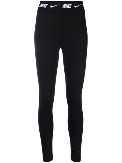 Nike High-waist Stretch Jersey Leggings In Black | ModeSens