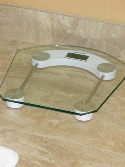 Shop Home Basics Glass Bathroom Scale