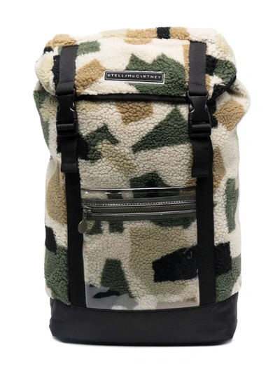 Stella Mccartney Camouflage Print Backpack In 中性色 | ModeSens