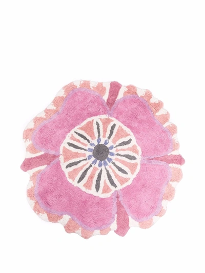 Missoni Floral Embroidered Bath Mat In 粉色