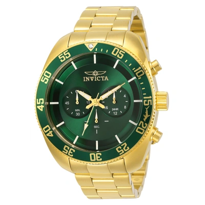 Shop Invicta Pro Diver Chronograph Quartz Green Dial Mens Watch 30061
