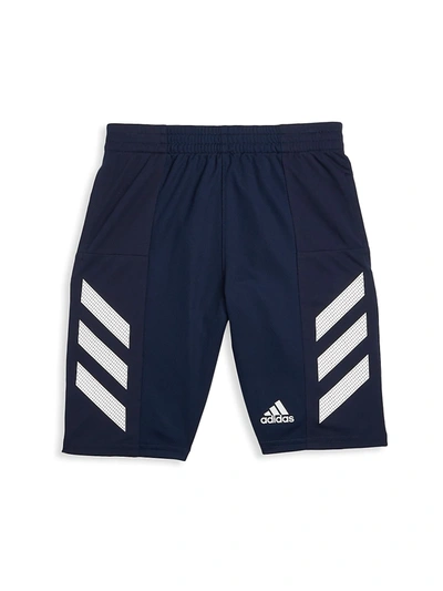 Shop Adidas Originals Boy's Pro Sport Shorts In Navy