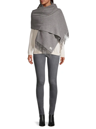 Shop Rag & Bone Women's Addison Recycled Wool Scarf In Mid Grey