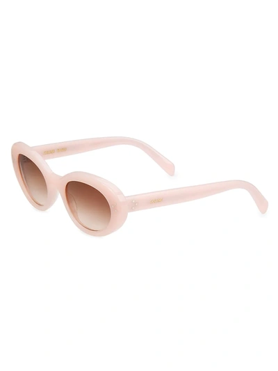 Shop Celine Women's 53mm Cat Eye Sunglasses In Pink