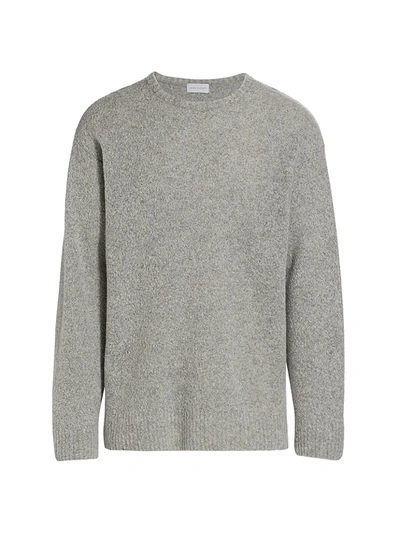 Shop John Elliott Men's Wool Powder Knit Crewneck Sweater In Grey