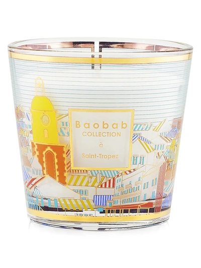 Shop Baobab Collection My First Baobab Saint-tropez Candle In White Multi