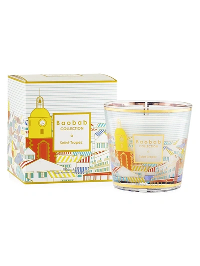 Shop Baobab Collection My First Baobab Saint-tropez Candle In White Multi