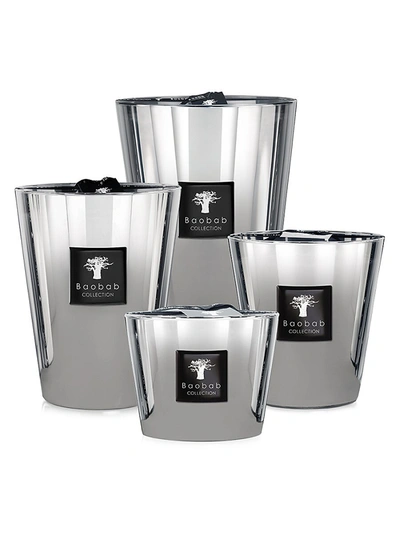 Shop Baobab Collection Les Exclusives Max10 Platinum Candle In Silver
