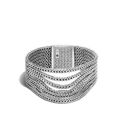 Shop John Hardy Rata Chain Multi Row Bracelet In Silver