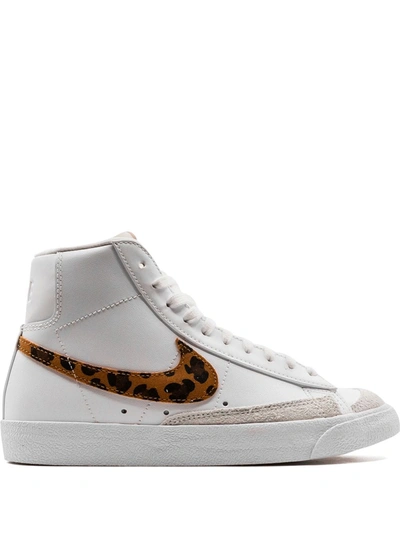 Shop Nike Blazer Mid '77 "leopard" Sneakers In White