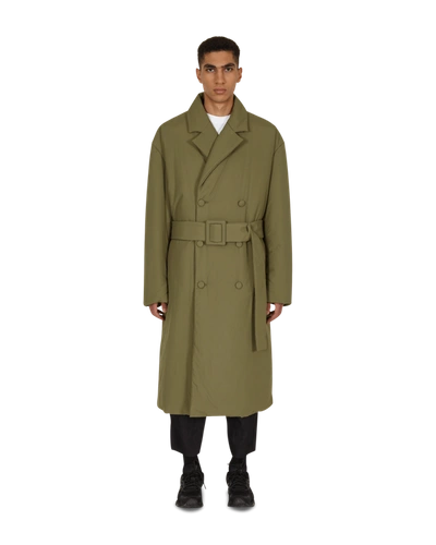 Shop Off-white Padded Coat In Green No Color