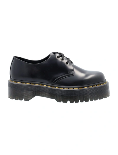 Shop Dr. Martens' Dr Martens 1461 Quad Platform Shoes In Black