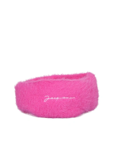 Shop Jacquemus Branded Headband In Pink
