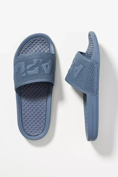 Shop Apl Athletic Propulsion Labs Apl Logo Techloom Slide Sandals In Blue