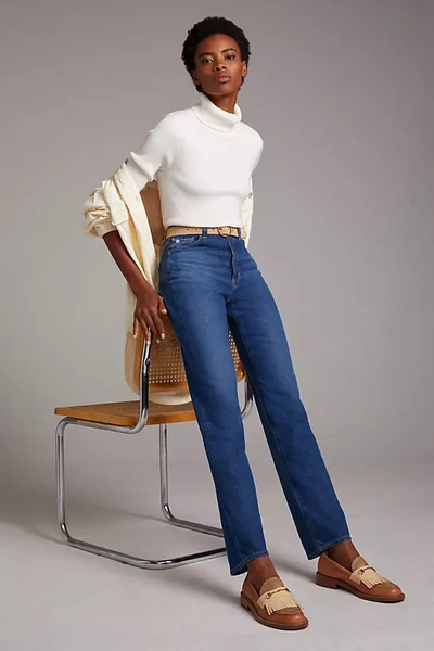 Shop Ag The Alexxis Slim Straight Jeans In Blue