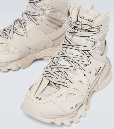 Shop Balenciaga Track Hike Sneakers In Beige