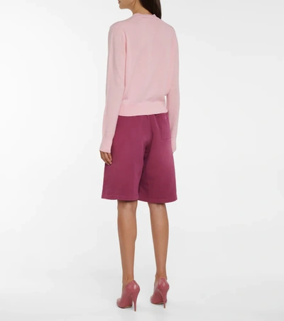 Shop Acne Studios Wool Cardigan In Pink