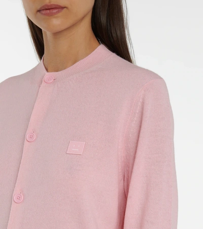 Shop Acne Studios Wool Cardigan In Pink
