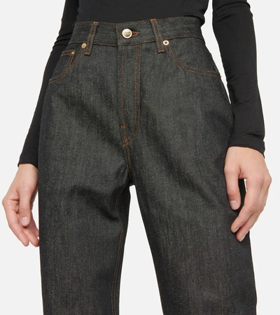 Shop Jacquemus Le De Nimes High-rise Jeans In Blue