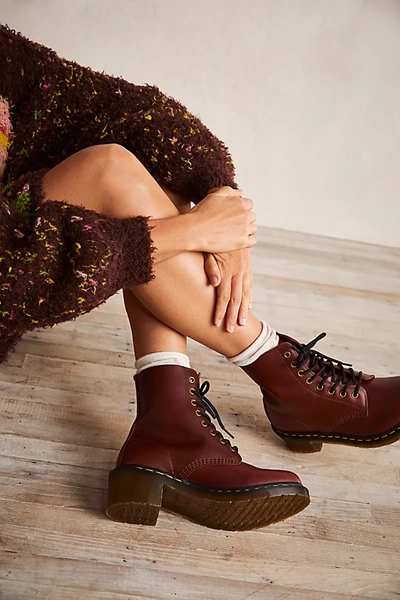 Dr. Martens Clemency Lace-up Boots In Brown | ModeSens