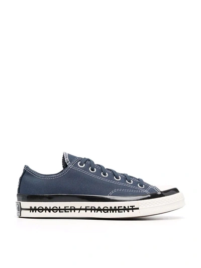 Shop Moncler Genius X Converse Low-top Sneakers In Blue